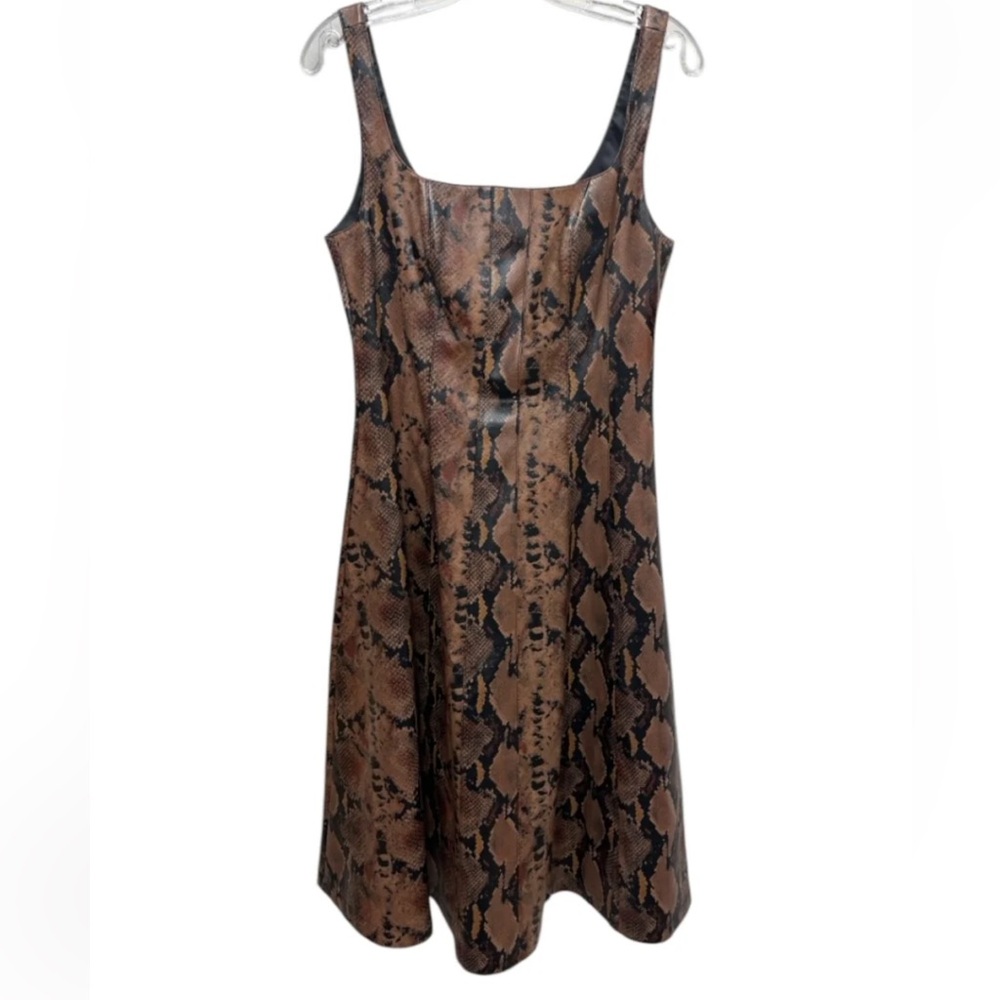 7 for all mankind Brown Snake Print Dress!